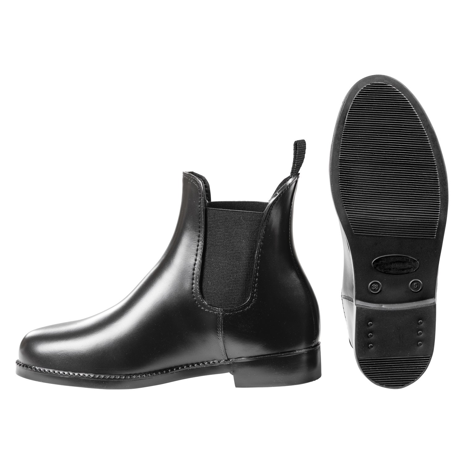 Jodhpurstiefelette aus Gummi, Loesdau  - schwarz