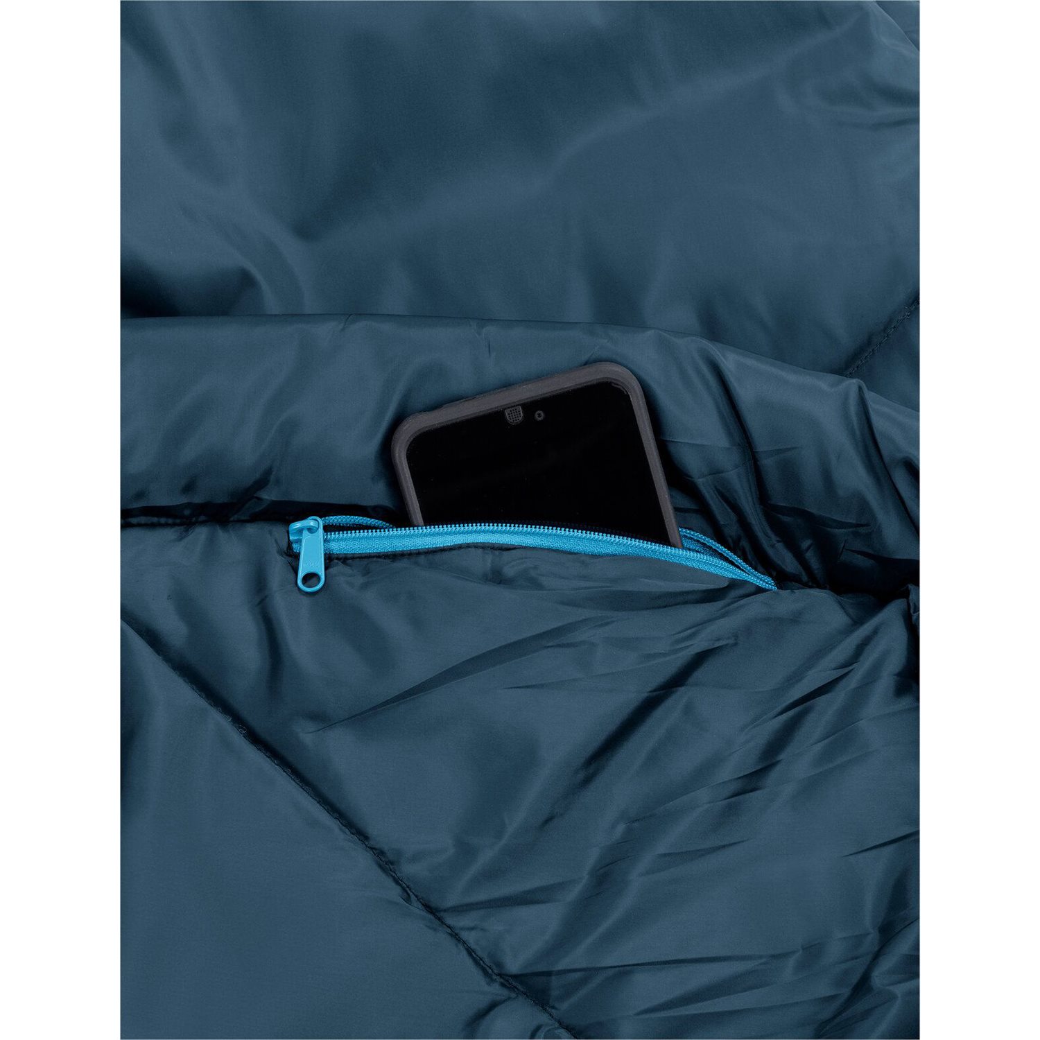 Vaude Sioux Sleepingbag 800 XL II SYN Zip Left baltic sea