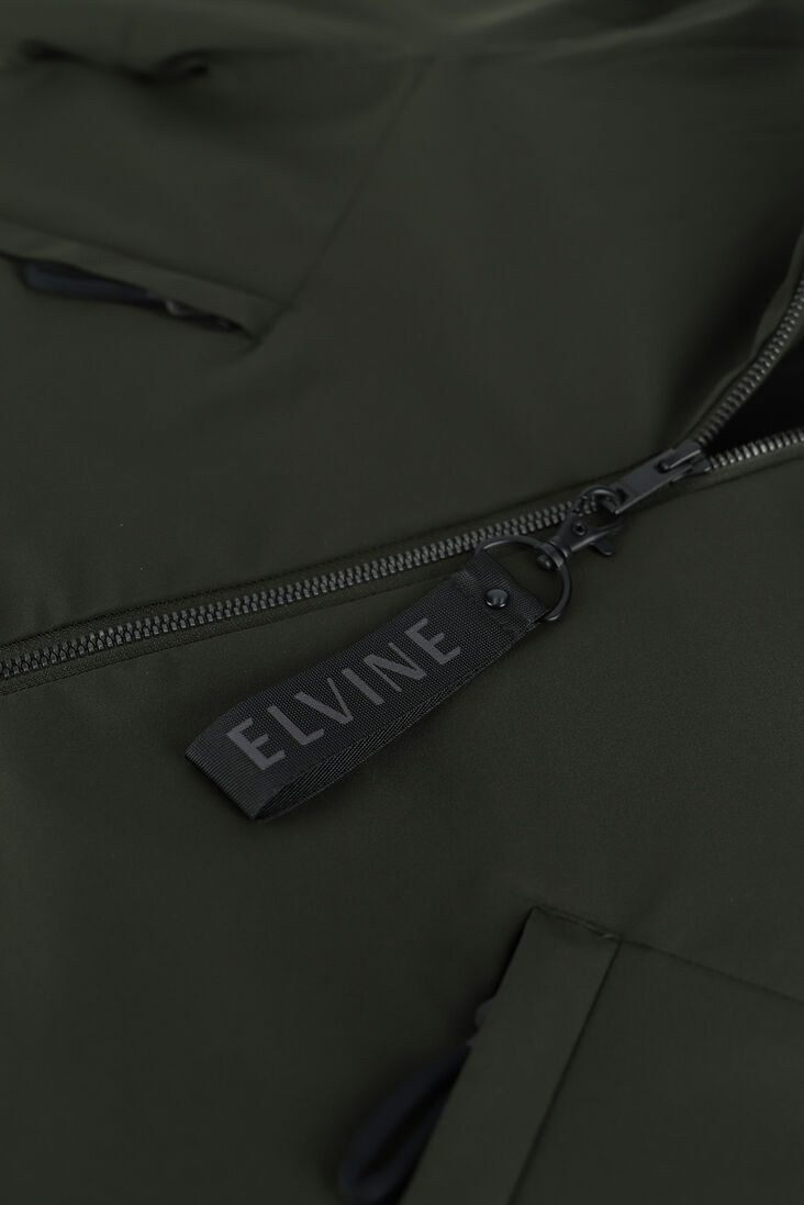 ELVINE donkergroene elvine gewatteerde jas cole