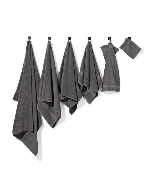 gant de toilette de qualité supérieure 16 x 21 - gris foncé