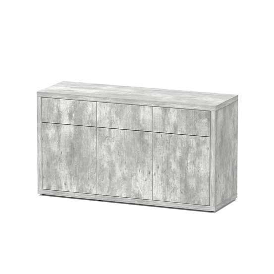 Meuble d'aquarium avec 2 portes Sublime Béton L.150xP.50xH.83cm