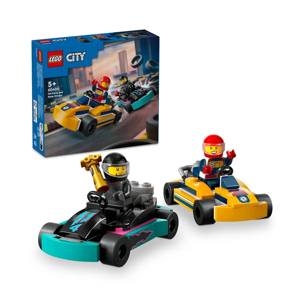 Uren speelplezier met deze leuke setKarts en racers Speelgoed Race Auto Set voor Kinderen vanaf 5 Jaar 60400