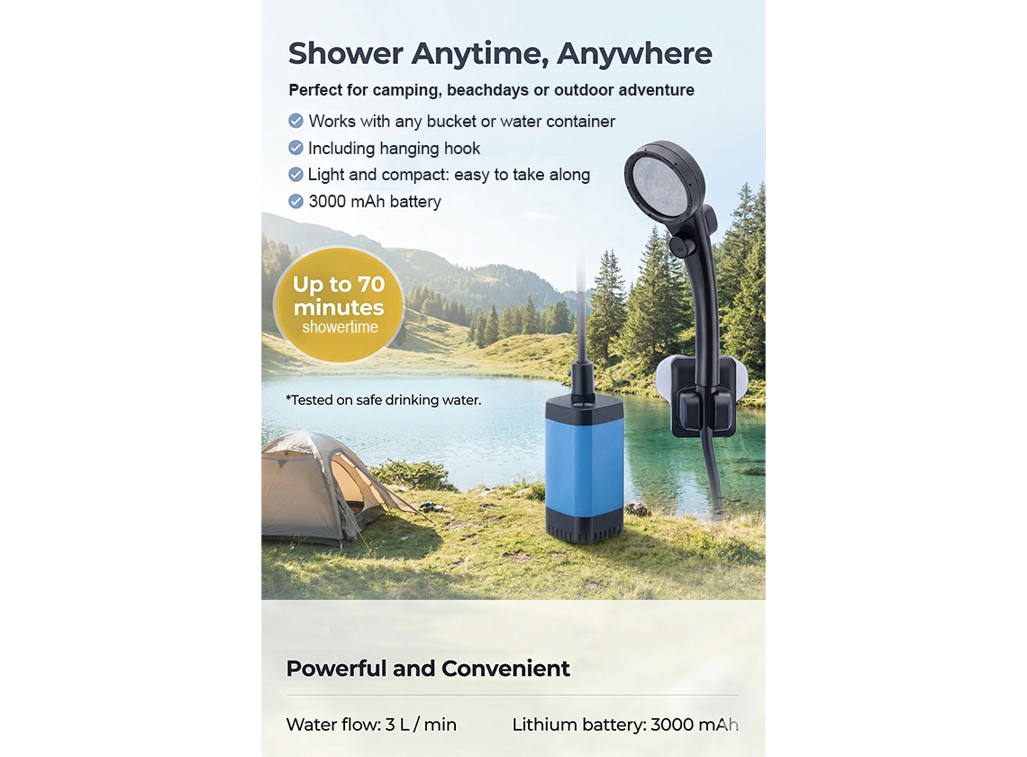 Sanymo Travel Shower draagbare campingdouche