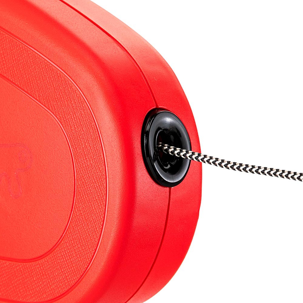 Laisse extensible pour grands chiens flippy one cord l , cordon rétractable 5 m, max 35 kg, rouge