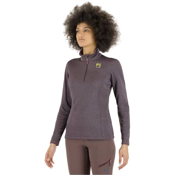 Sweat polaire ski rando KARPOS PIZZOCCO W HALF ZIP HUCKLEBERRY