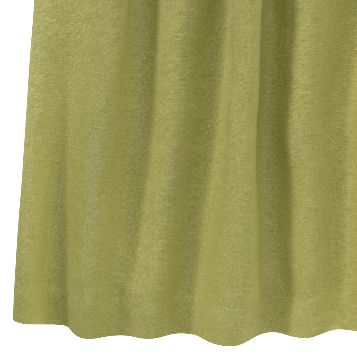 Jonas Nielsen Mädchen Leinen-Kleid mit kurzen Ärmeln limette