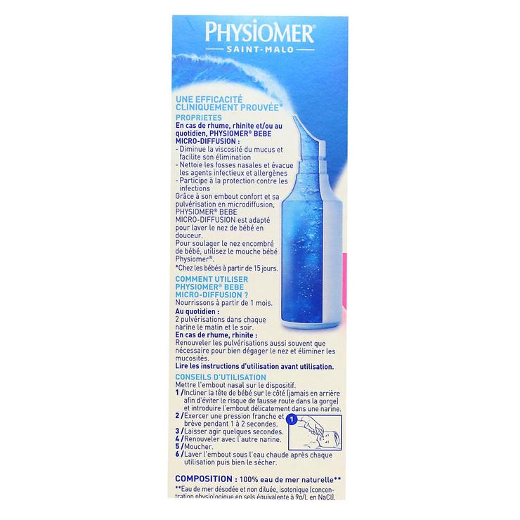 Hygiène du nez nourrissons 115 ml
