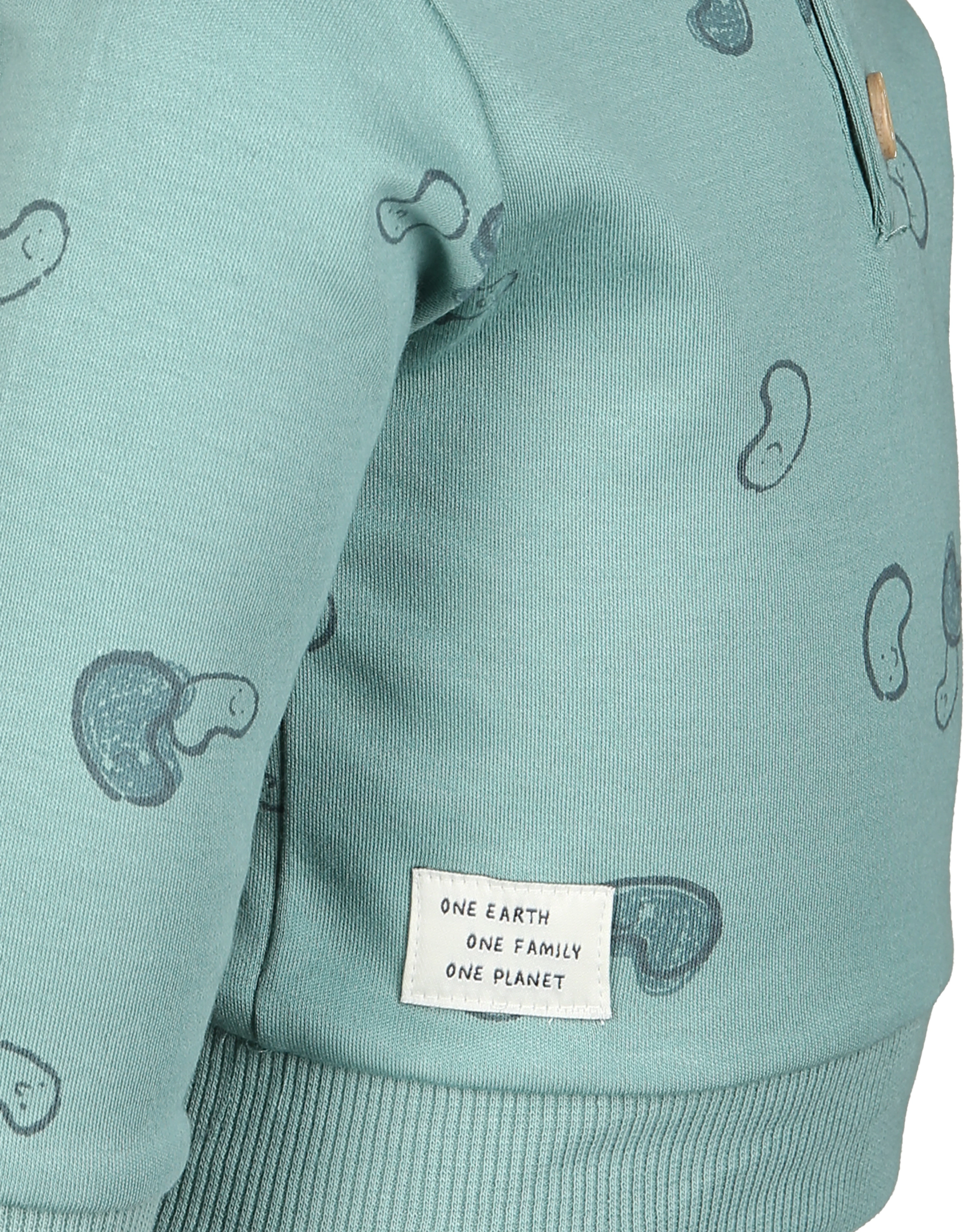 Sweatshirt BEAN AOP in mineral blue