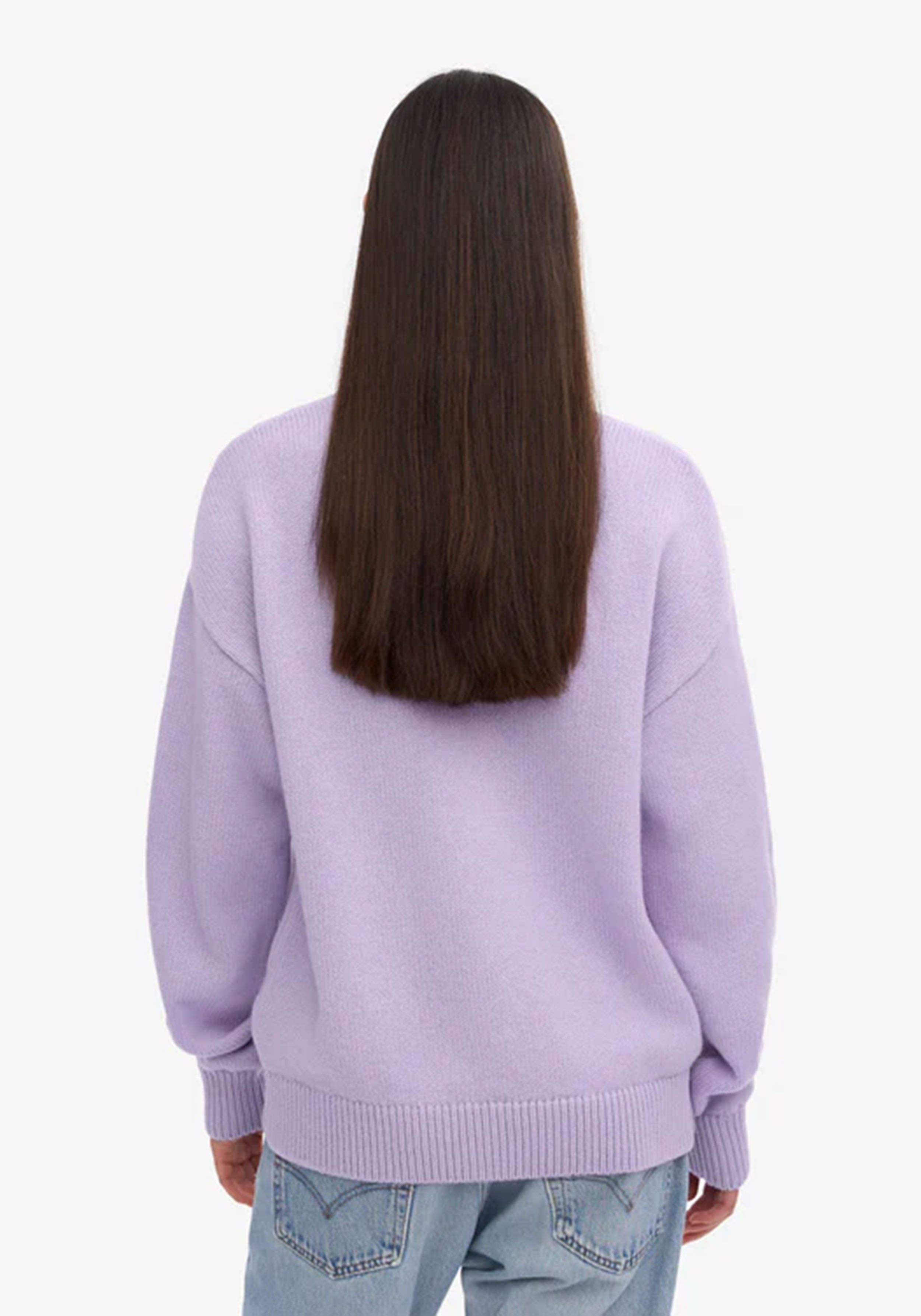 Colorful Standard Oversized Merino-Wollpullover Soft Lavender