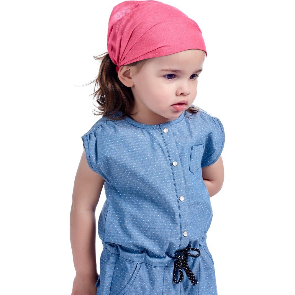 Bandeau Fichu Bébé Rose Pailleté