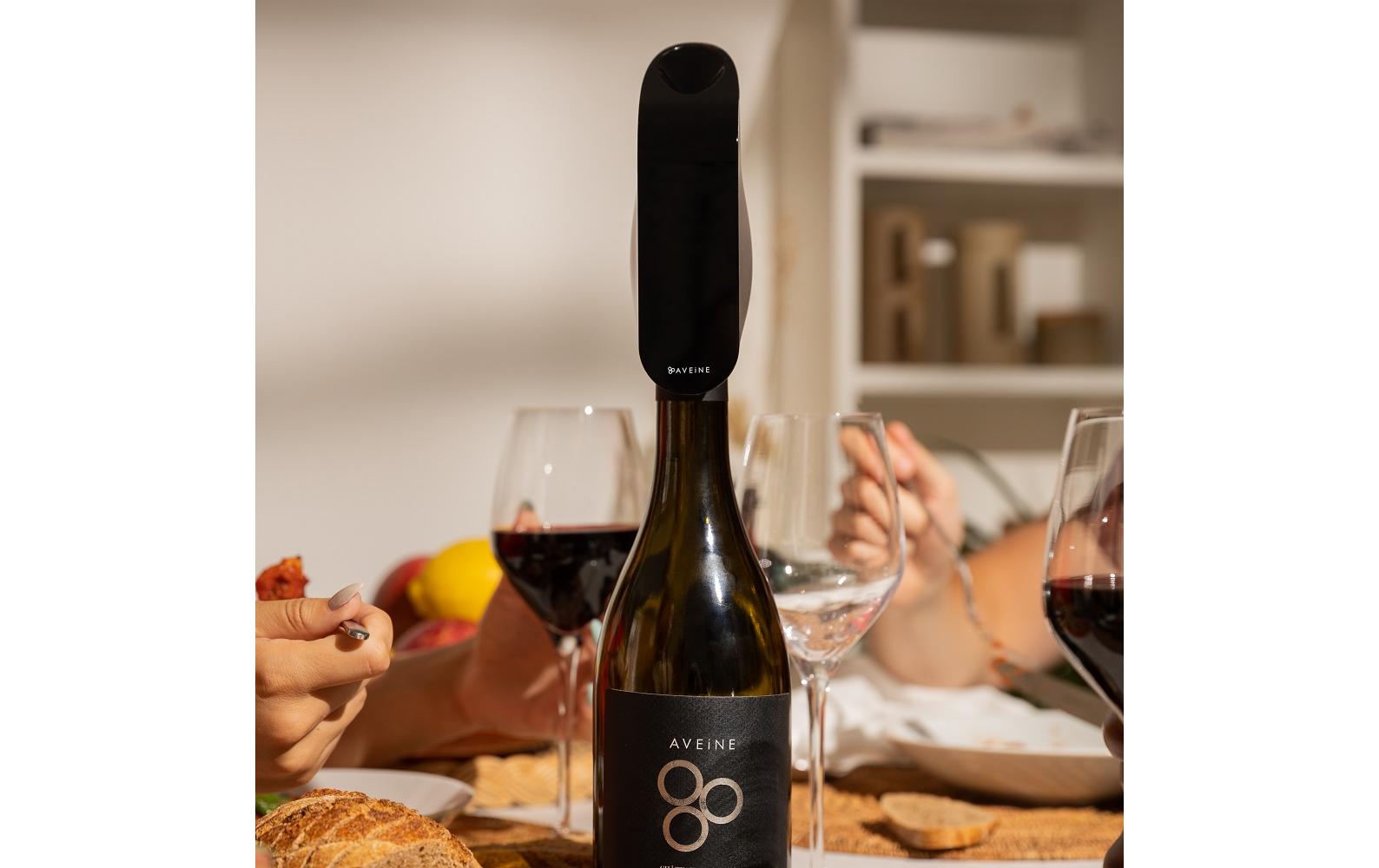 Wein-Belüfter Original 1 Stück, Schwarz/Silber<br>Intelligenter Belüfter für Wein