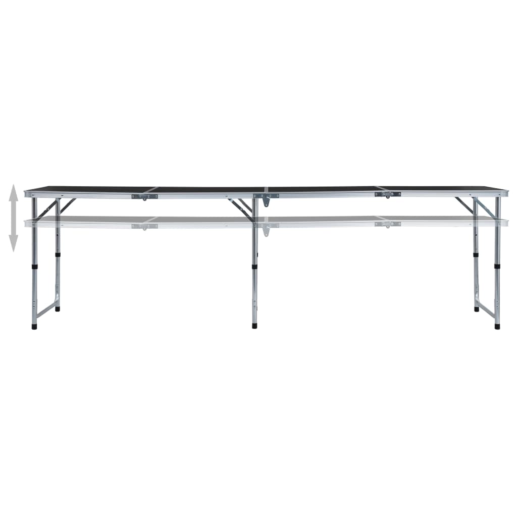 Mesa De Camping Plegable Vidaxl De Aluminio