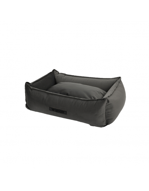 Wooff Mand Cocoon Velours Donkergrijs - Hondenmand