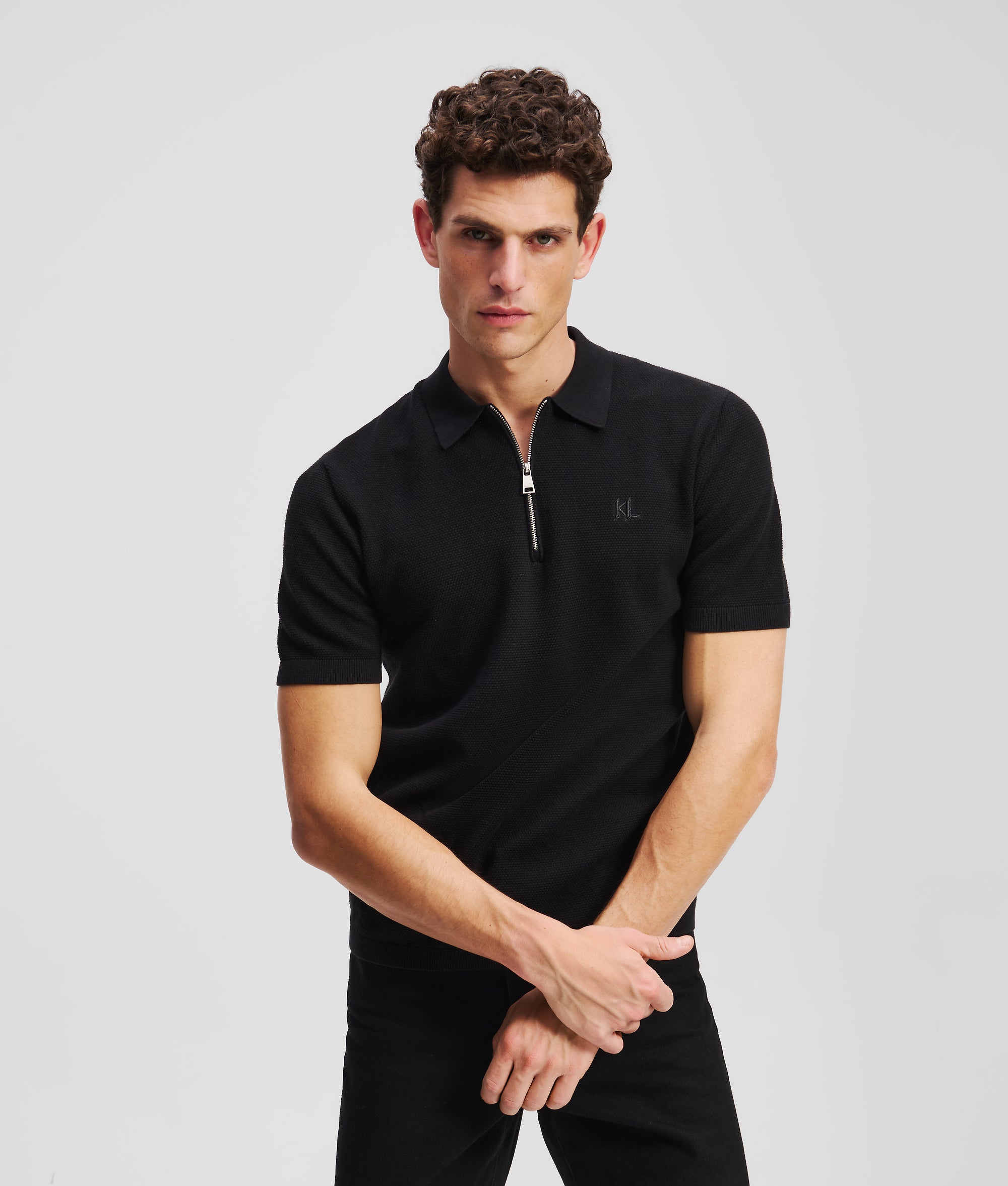 Poloshirt met ritssluiting