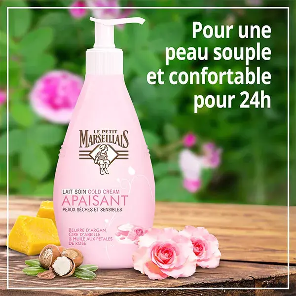 Le Petit Marseillais Creme de Leite Nutritivo com Argan, Cera de Abelha e Rosa 250ml