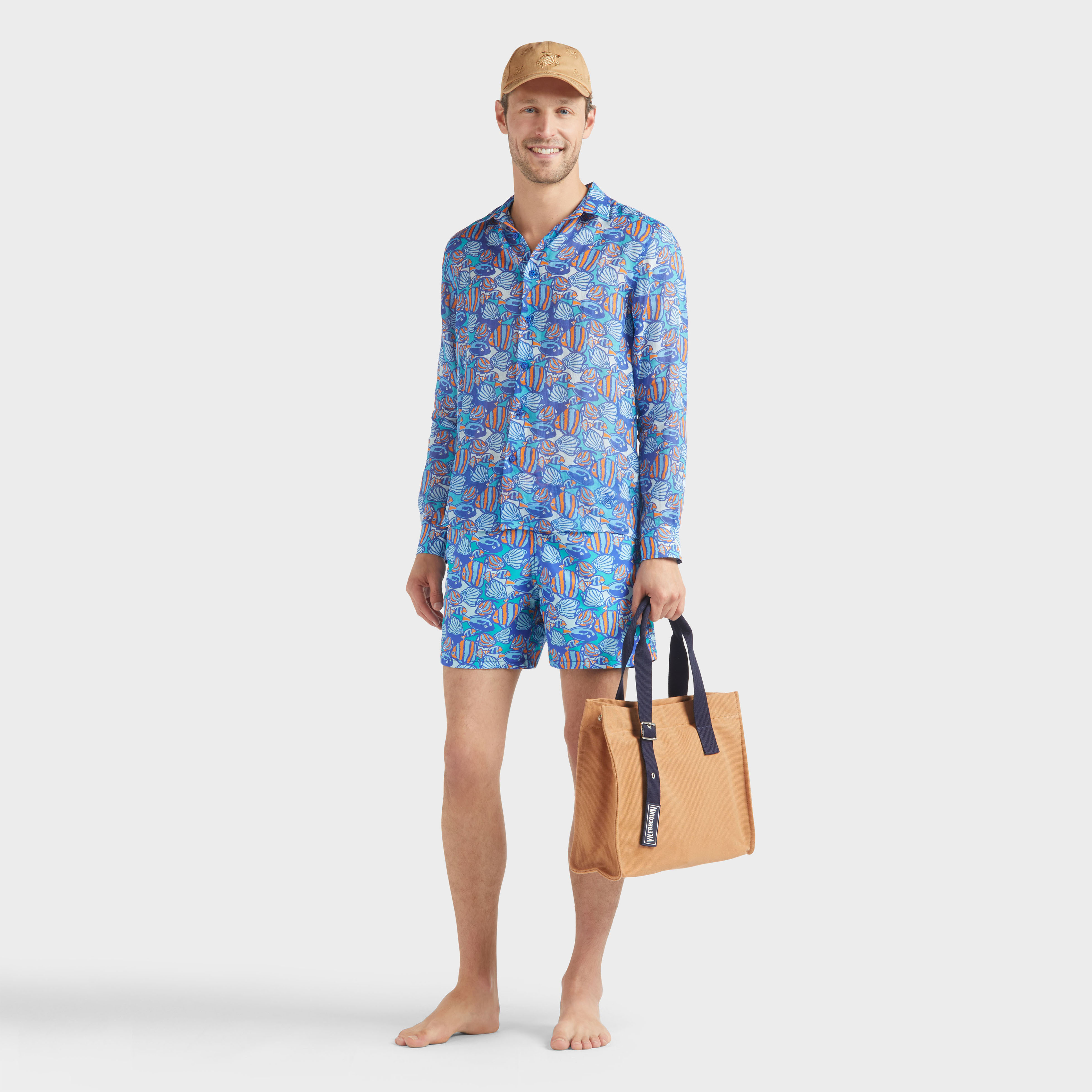 Chemise en ramie homme Fishy Vibes