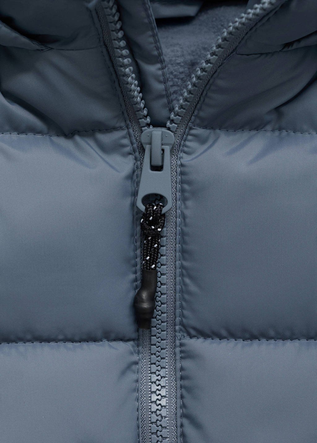Mango Kids gewatteerde jas winter lichtblauw