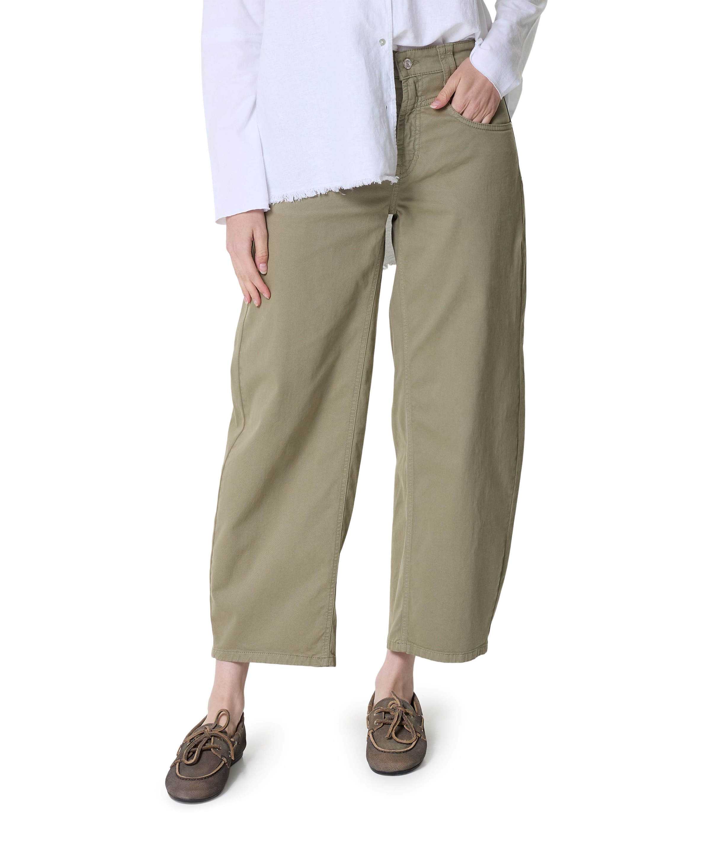 Cambio Odele dames broek groen