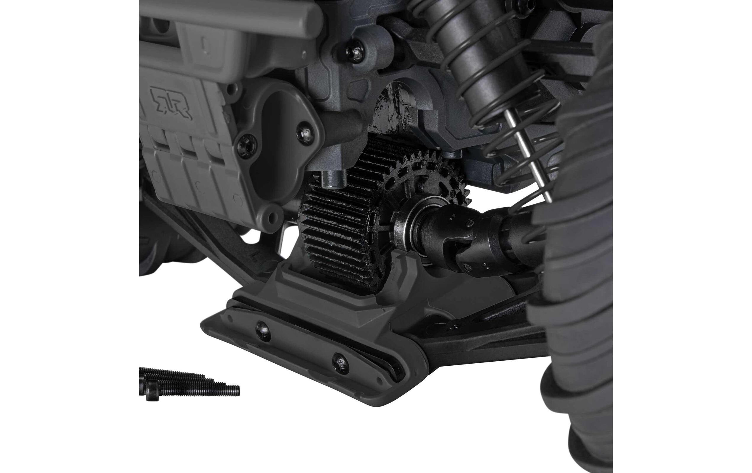 Monster Truck Gorgon MEGA 550 RWD Schwarz, Bausatz, 1:10<br>2WD Monstertruck mit Heckantrieb – Bausatz mit Elektronik & Akku