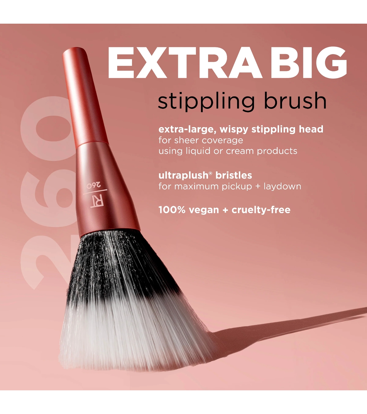 Real Techniques - Pincel de base Extra Big Stippling Brush - 260