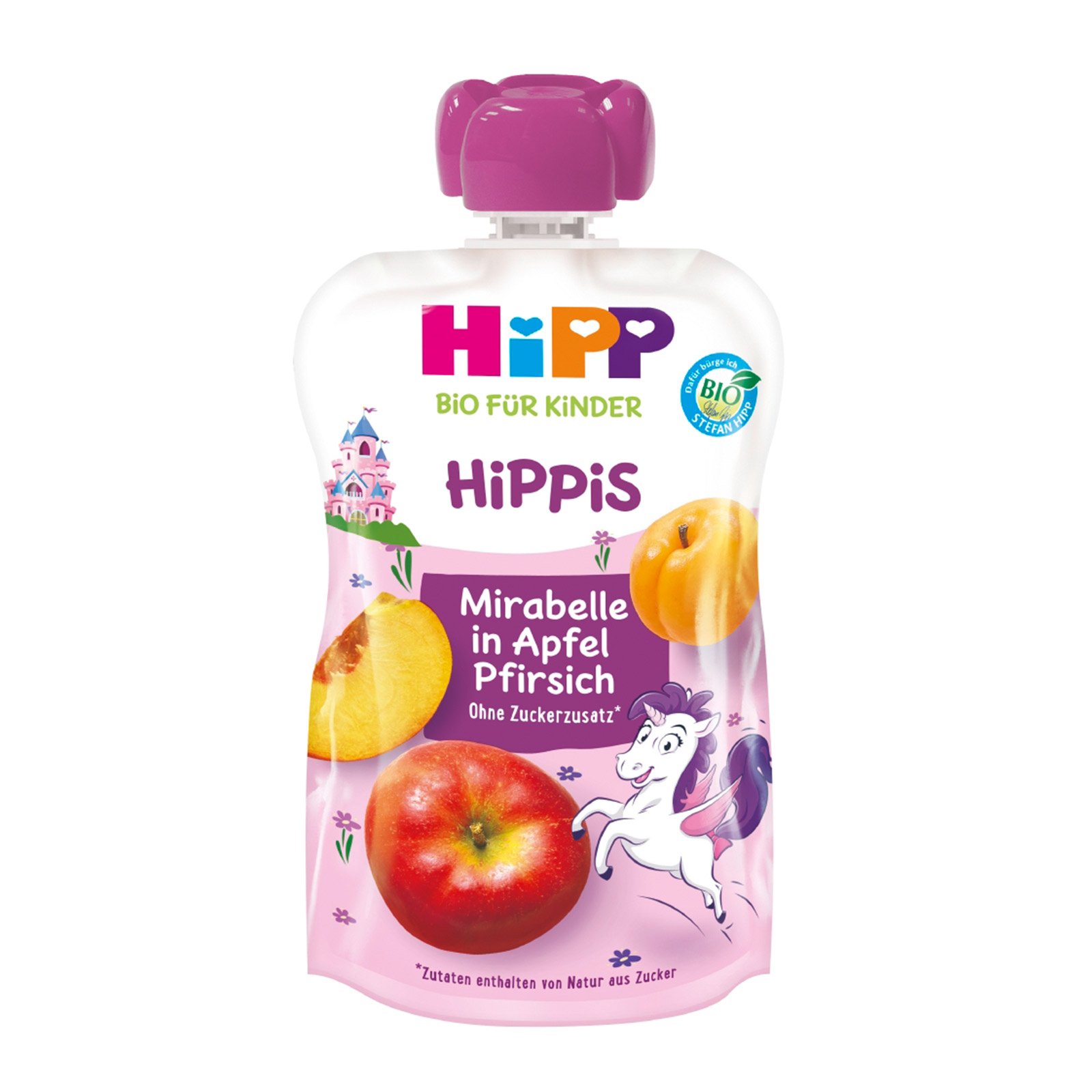 Hipp Hippis Mirabelle in Apfel-Pfirisich