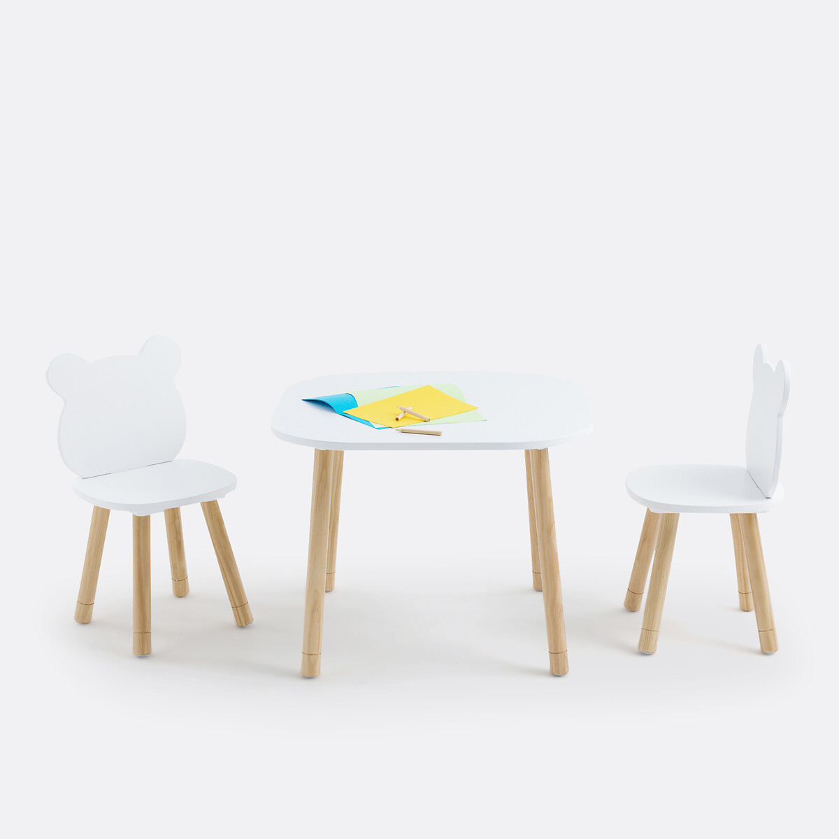 LA REDOUTE INTERIEURS<br>Conjunto de mesa e 2 cadeiras infantis, Ancelme
