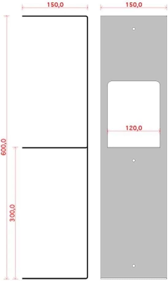 TEEbooks Bücherregal, vertikal, 60 cm, Weiß