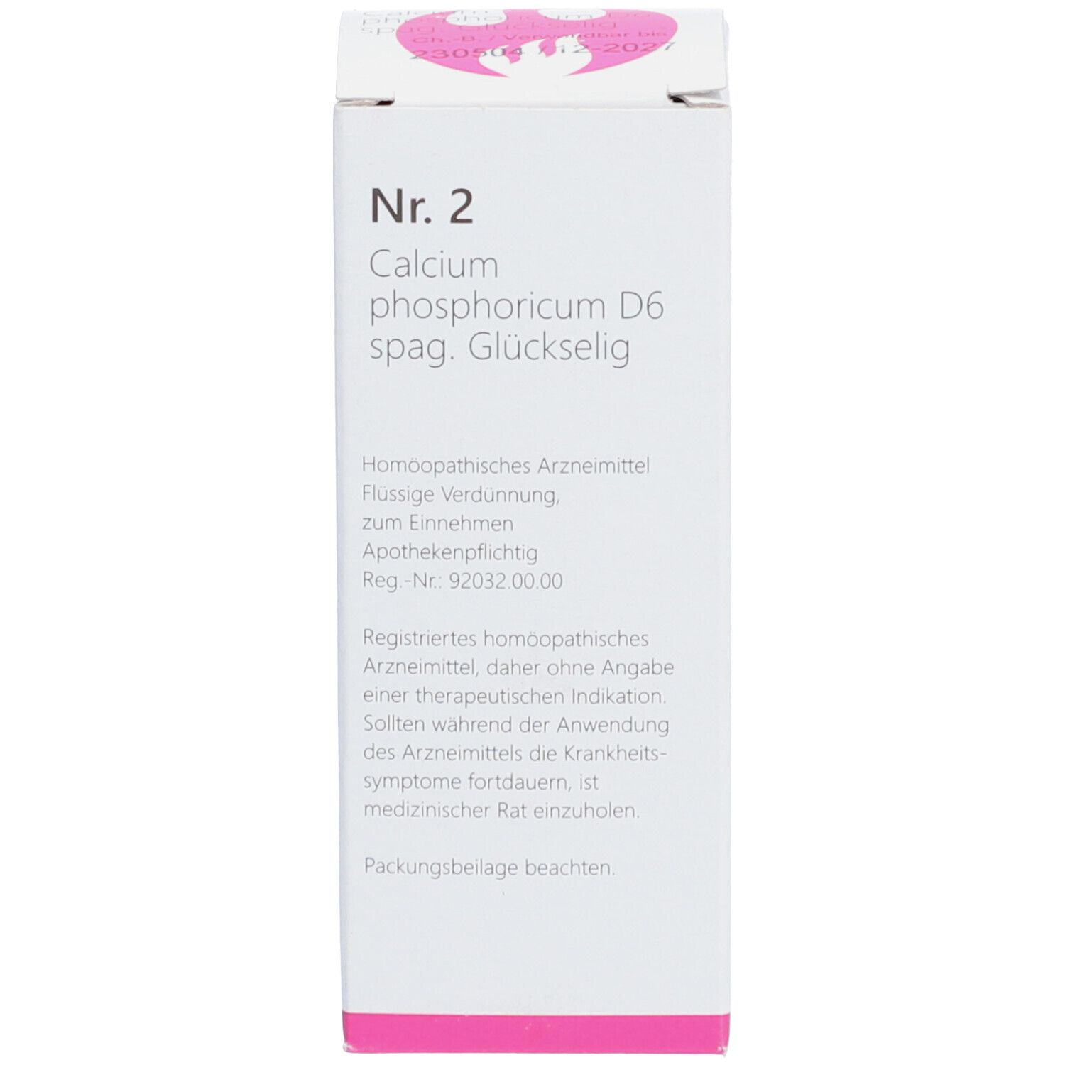 Nr.2 Calcium phosphoricum D6 spag. Glückselig