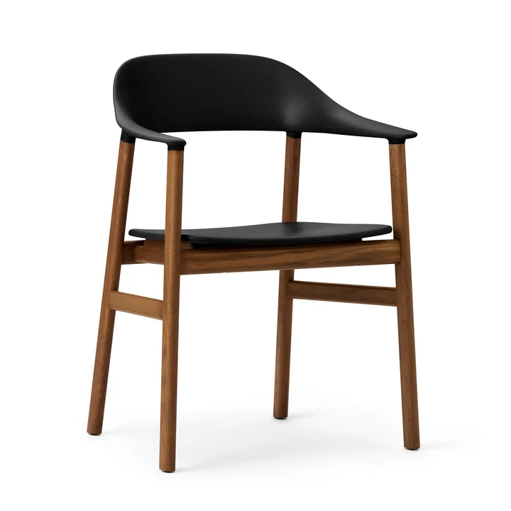 Normann Copenhagen - Herit Armlehnstuhl, Eiche geräuchert / schwarz