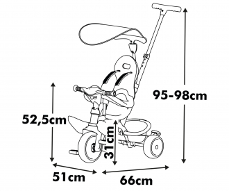 Tricycle Baby Balade Smoby Life