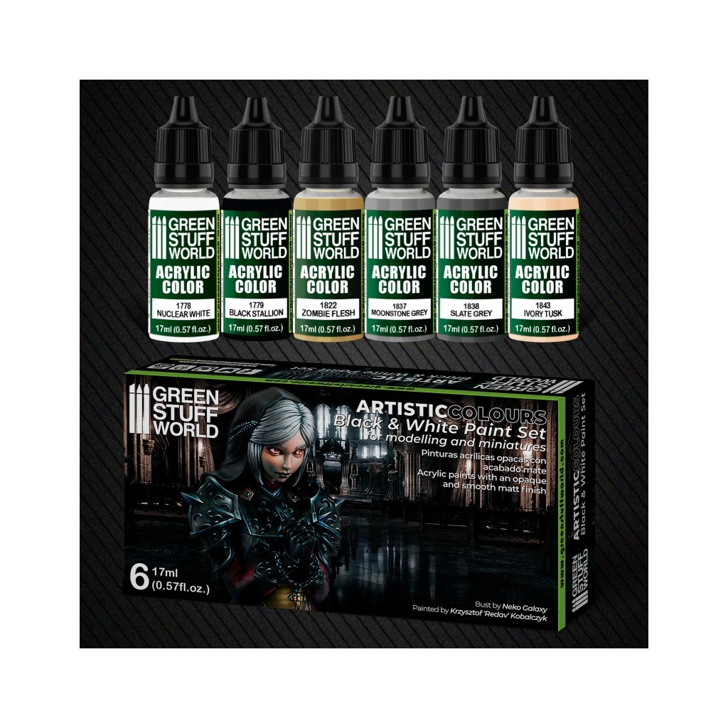 Set de Peintures - Noir et Blanc