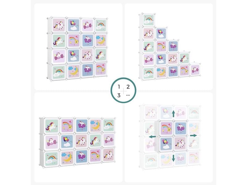 Songmics Regal mit diversen Aufbauarten Kinderregal