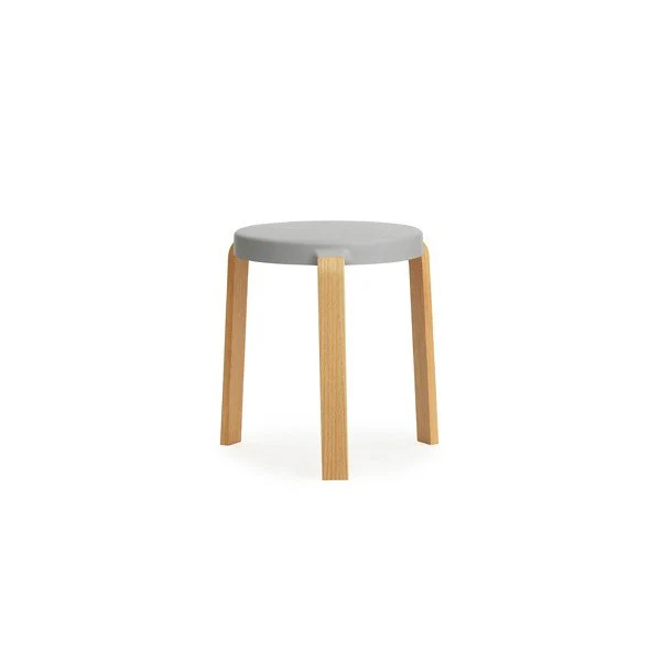 Normann Copenhagen  Tap skammel - grå/eg