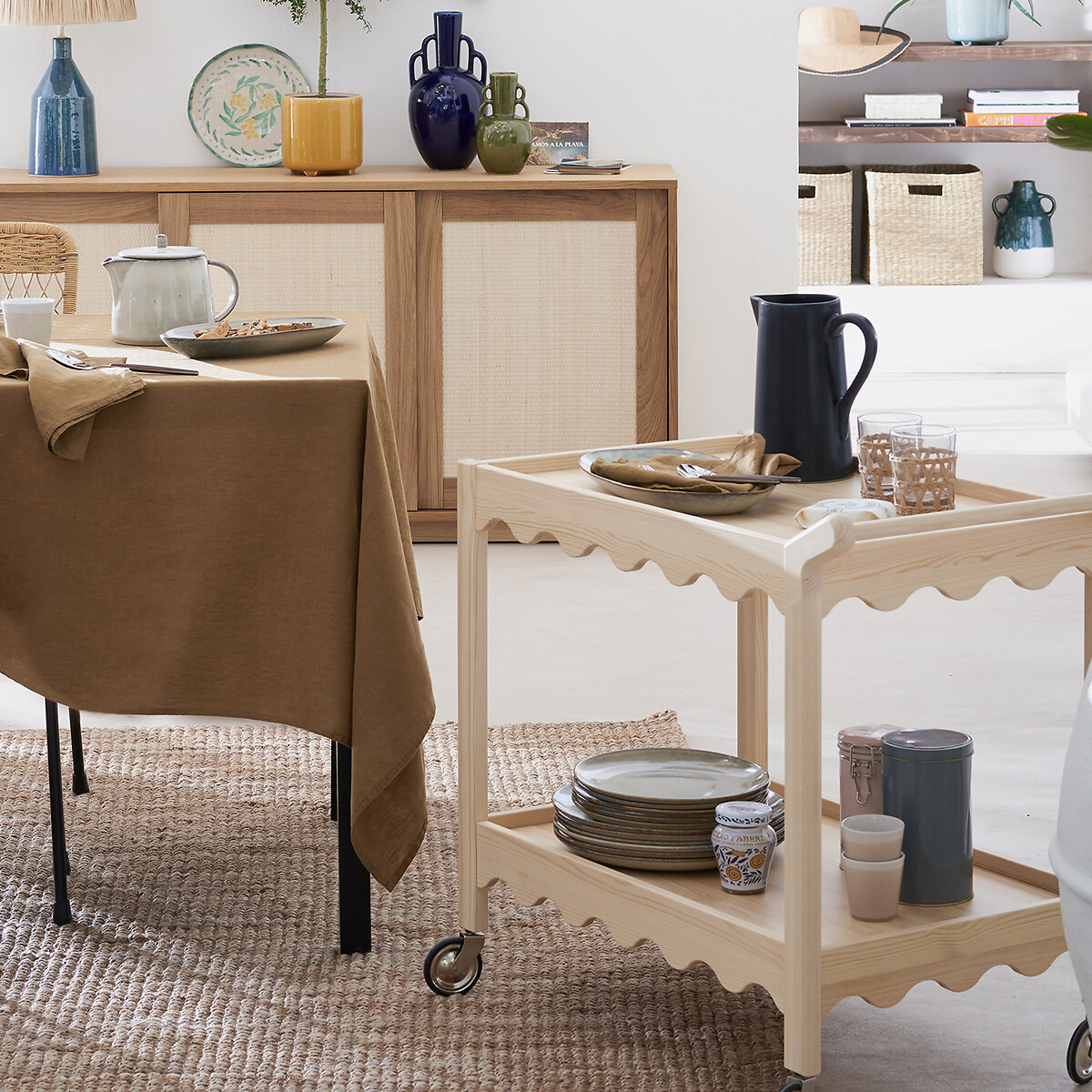 LA REDOUTE INTERIEURS<br>Conjunto de 4 xícaras de café com efeito craquelado, Gogain
