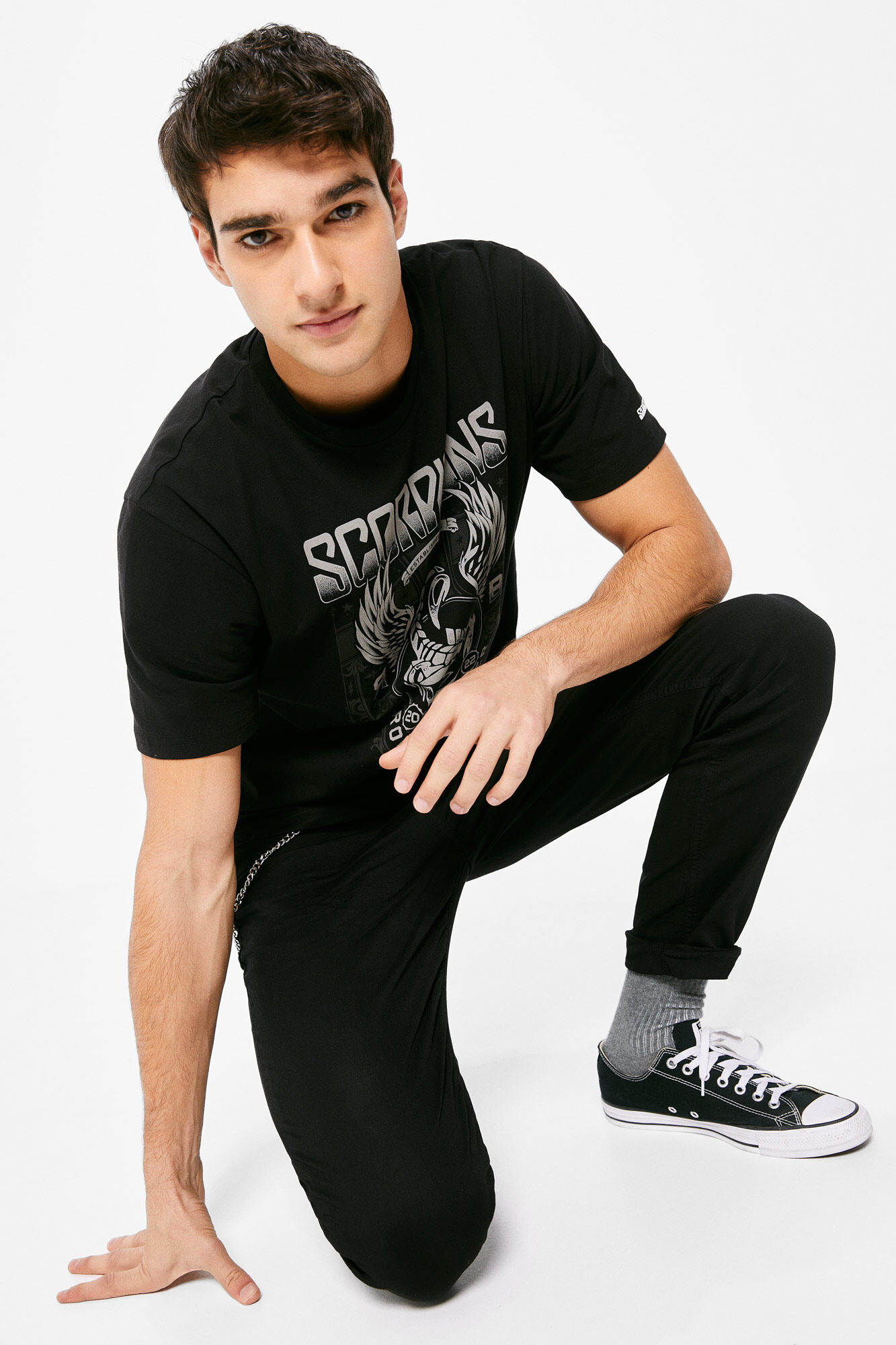 Camiseta Scorpions - preta