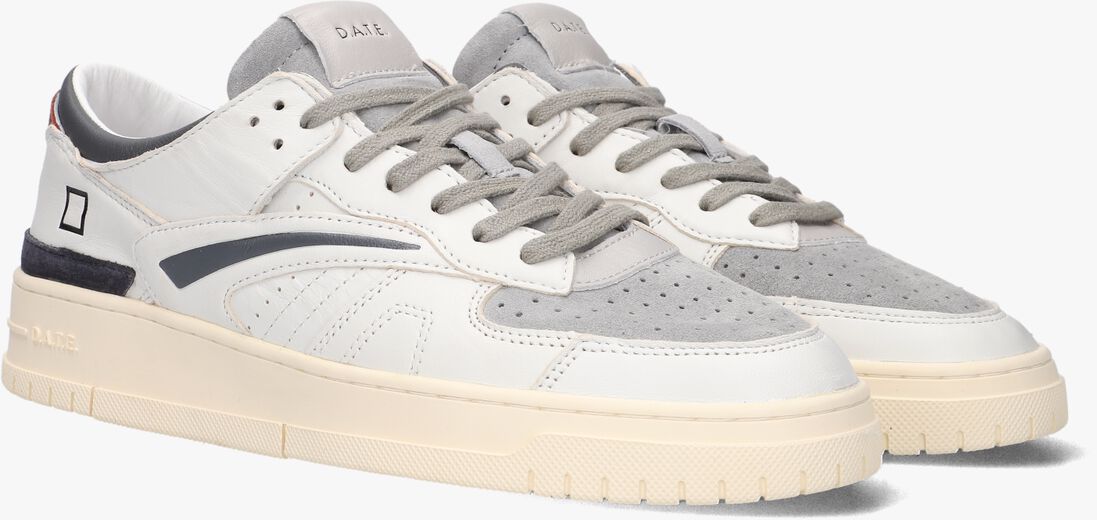 witte d.a.t.e lage sneakers torneo colored
