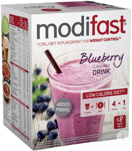 Modifast Intensive LCD Milkshake Myrtilles Repas 8x55g