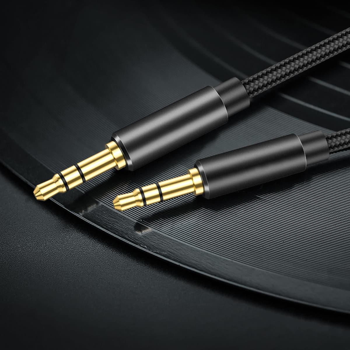 Aux-kabel 3,5 mm lydkabel 1m Stereo jack-kabel