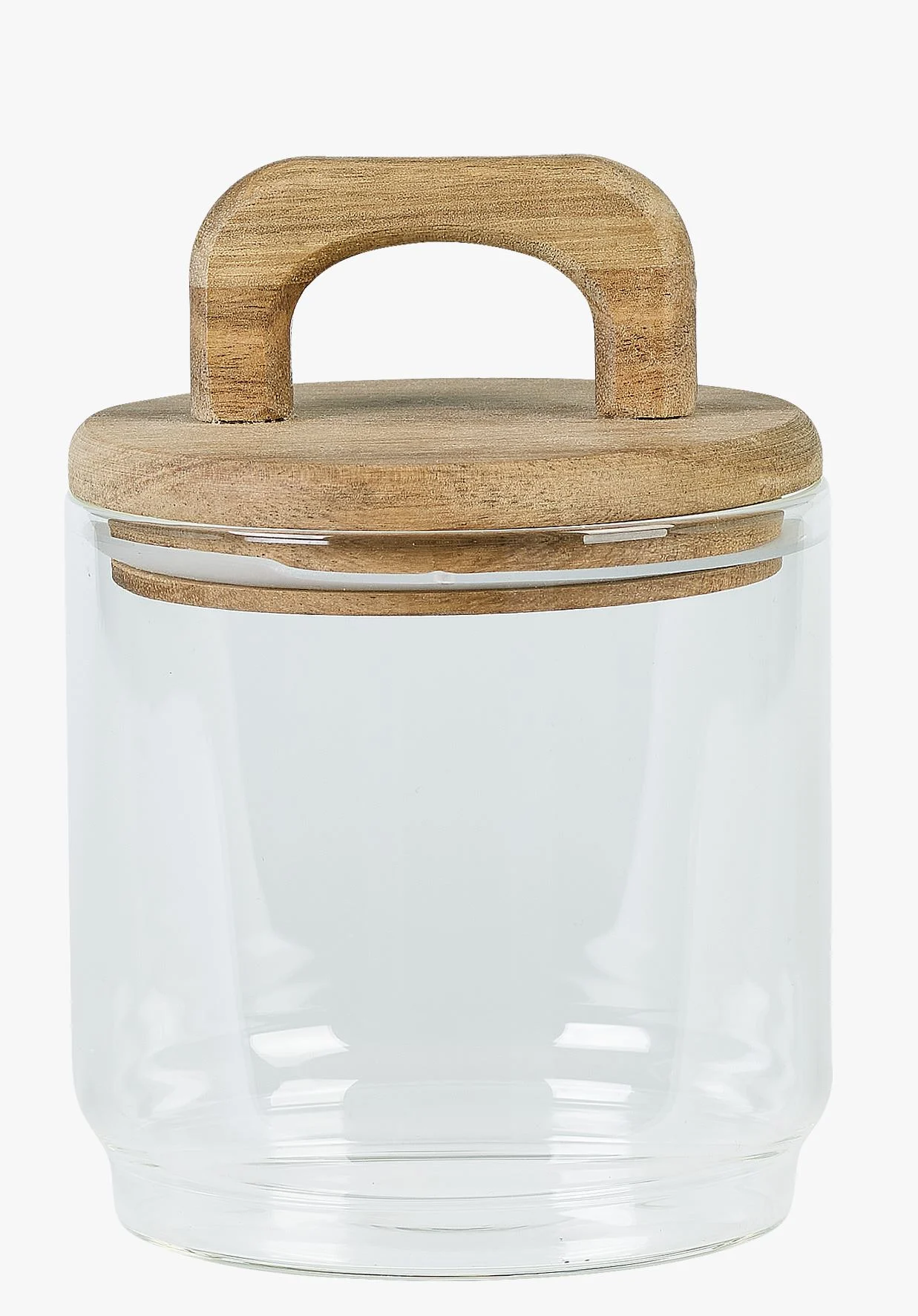 Oppbevaringskrukke transparent - ø10 x h13,5cm