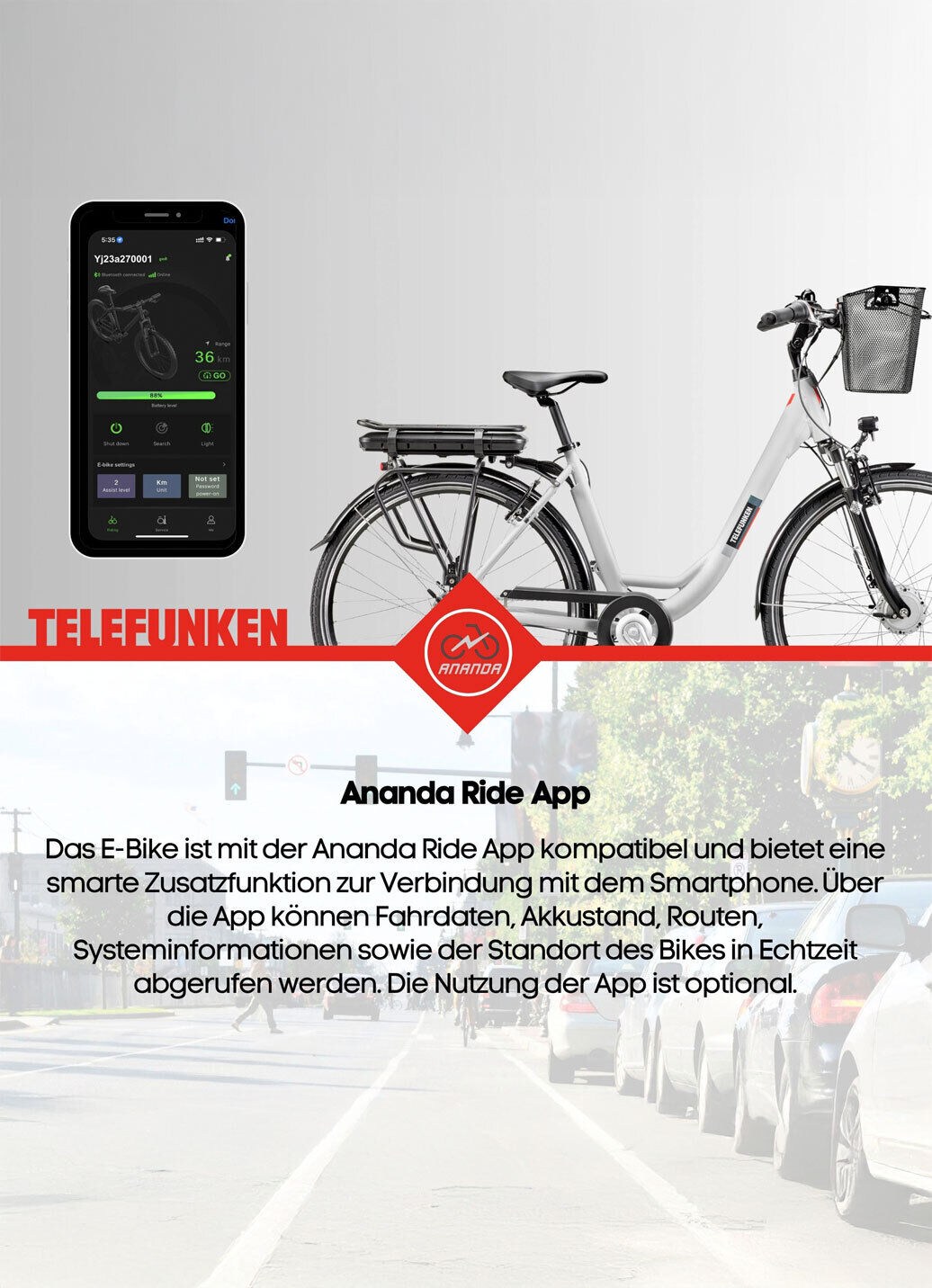 City-E-Bike RC667 von TELEFUNKEN