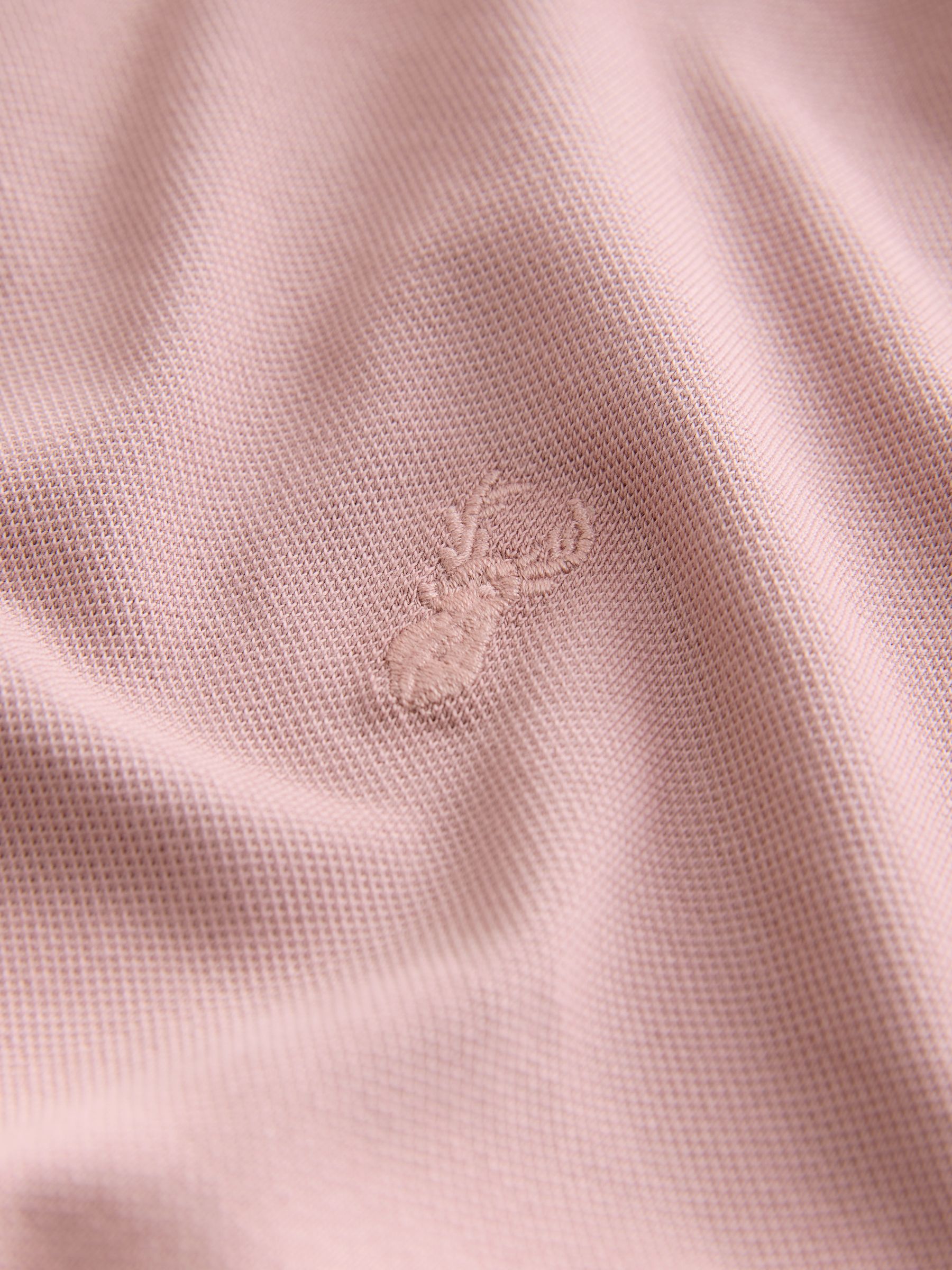 Oudroze - Normale Pasvorm - Long-Sleeve Pique Polo Shirt