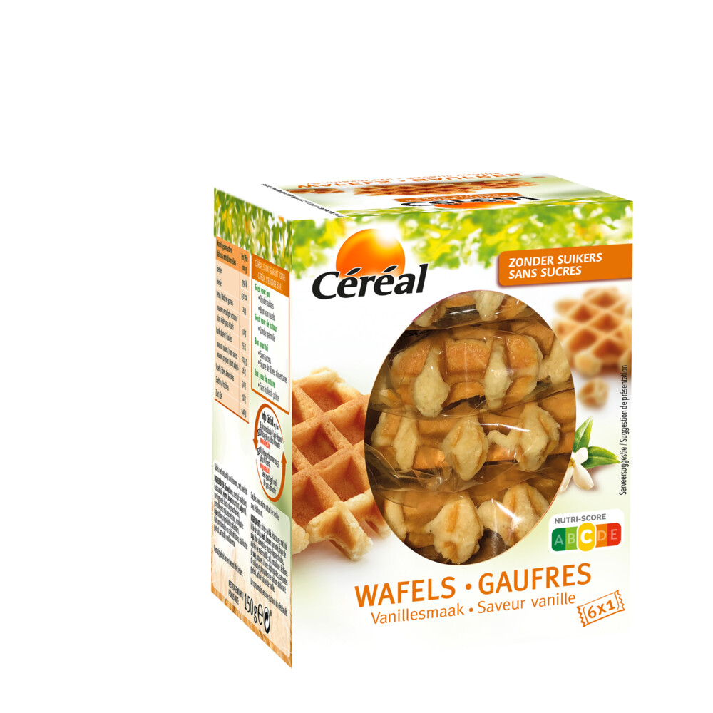 3x Céréal Wafels Vanille150 gr