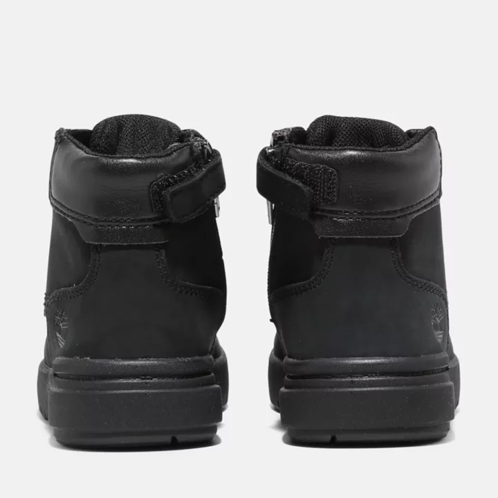 6-inch Boot zippée sur le côté Seneca Bay pour tout-petit en noir