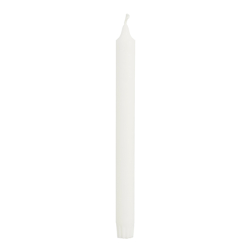 Dinerkaars stearine wit 6 stuks