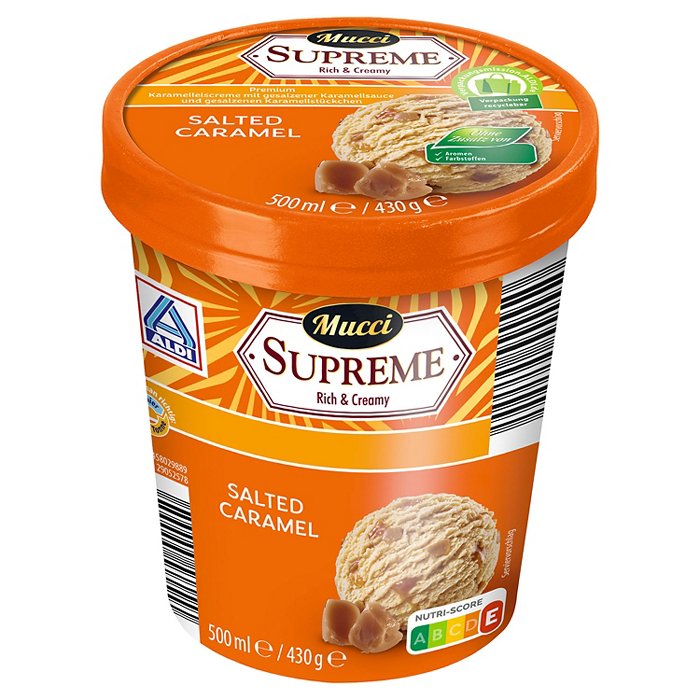 MUCCI Supreme Rich & Creamy 0,5 l, Salted Caramel