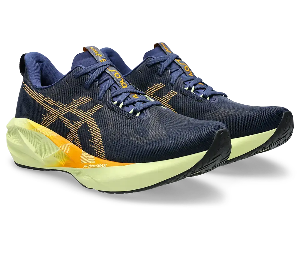 ASICS Novablast 5 Hardloopschoenen Donkerblauw/Oranje Heren