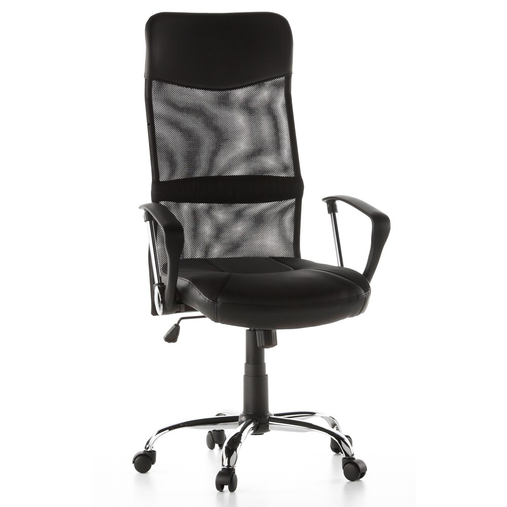 Home Office Chefsessel ARTON 20 Kunstleder/Netzstoff mit Armlehnen hjh OFFICE