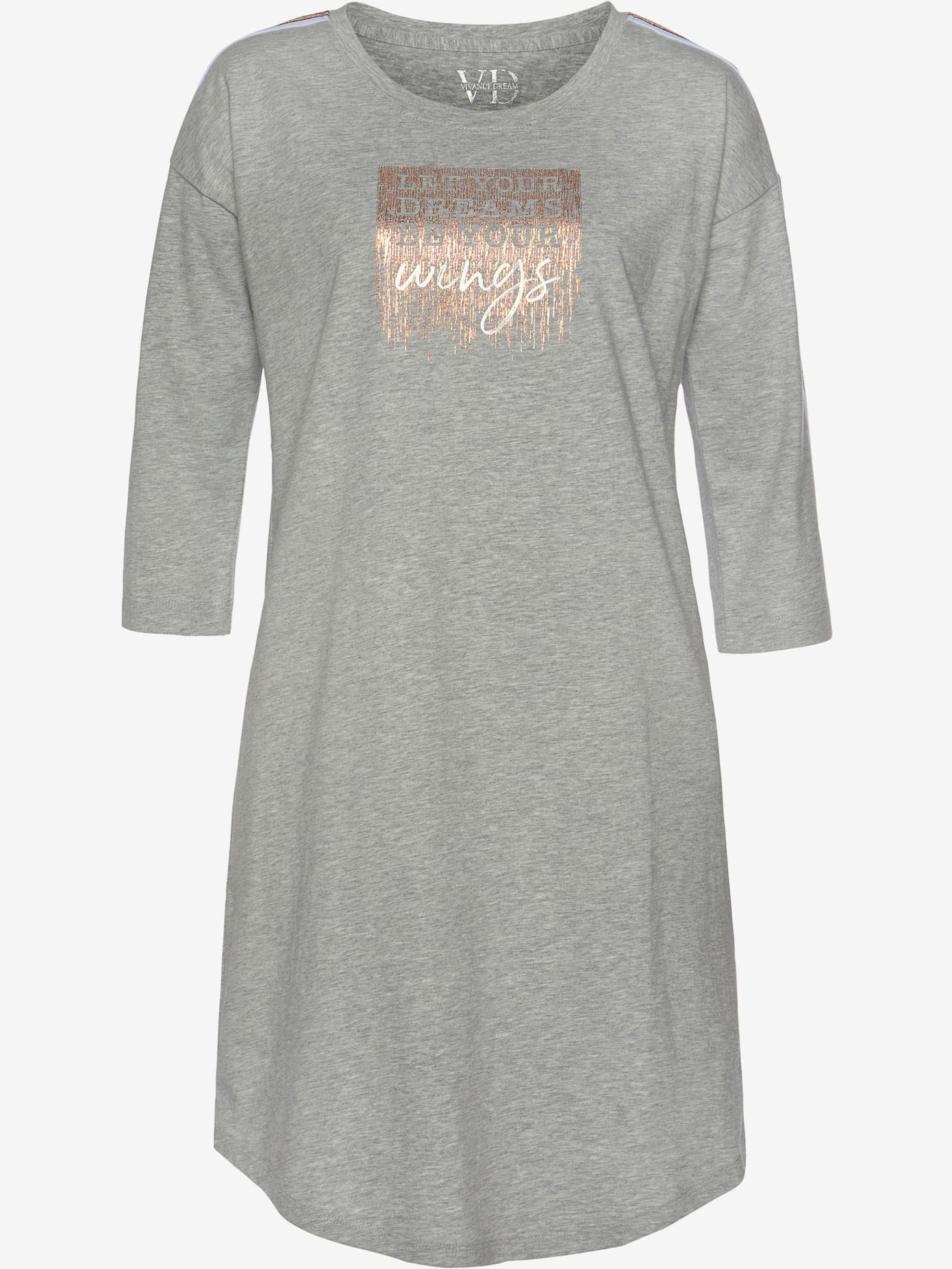 Chemise de nuit, imprimé devant