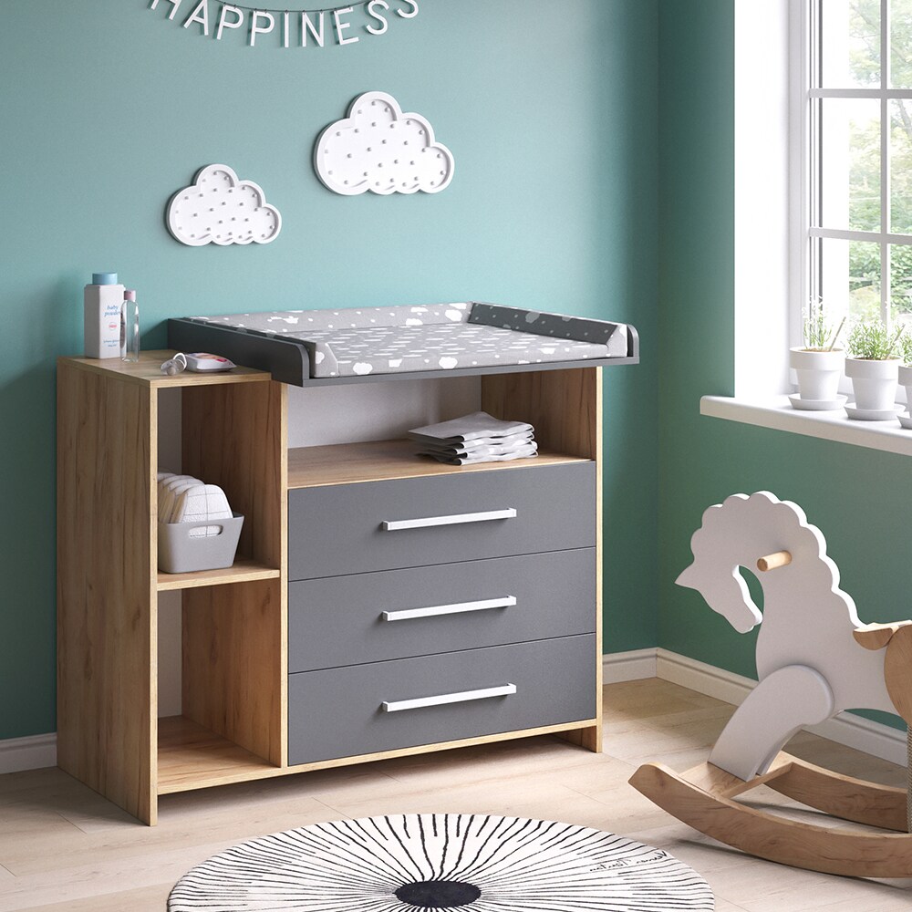 Vicco Wickelkommode Babykommode Wickelregal Oskar Babymöbel Wickeltisch