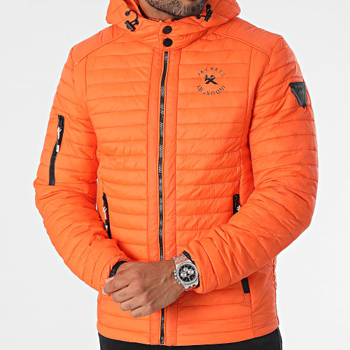 Doudoune Capuche Orange
